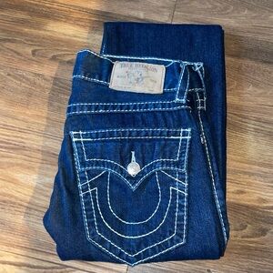True Religion Indigo Slim Big T Jeans